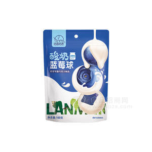 法思覓語(yǔ)酸奶藍(lán)莓球藍(lán)莓味休閑食品袋裝招商100g