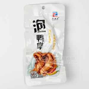 休息日泡鸭掌原味休闲食品袋装招商28g