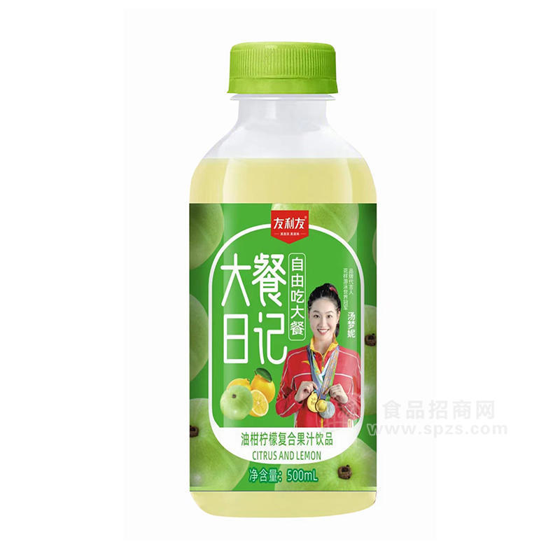 友利友油柑檸檬復(fù)合果汁飲品果汁飲料500ml