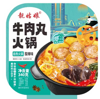 靓姑娘 牛肉丸自热火锅酸辣味