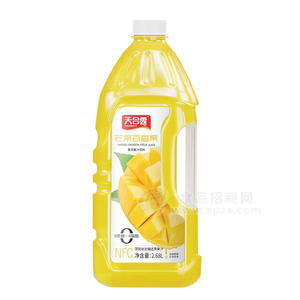 天合露芒果百香果复合果汁饮料宴席大瓶果汁大桶饮料2.68L