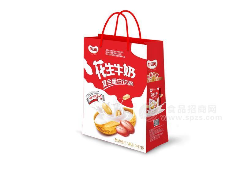 ·优润花生牛奶复合蛋白饮品礼盒装 