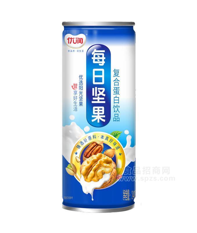 ·优润每日坚果复合蛋白饮品高罐240ml 