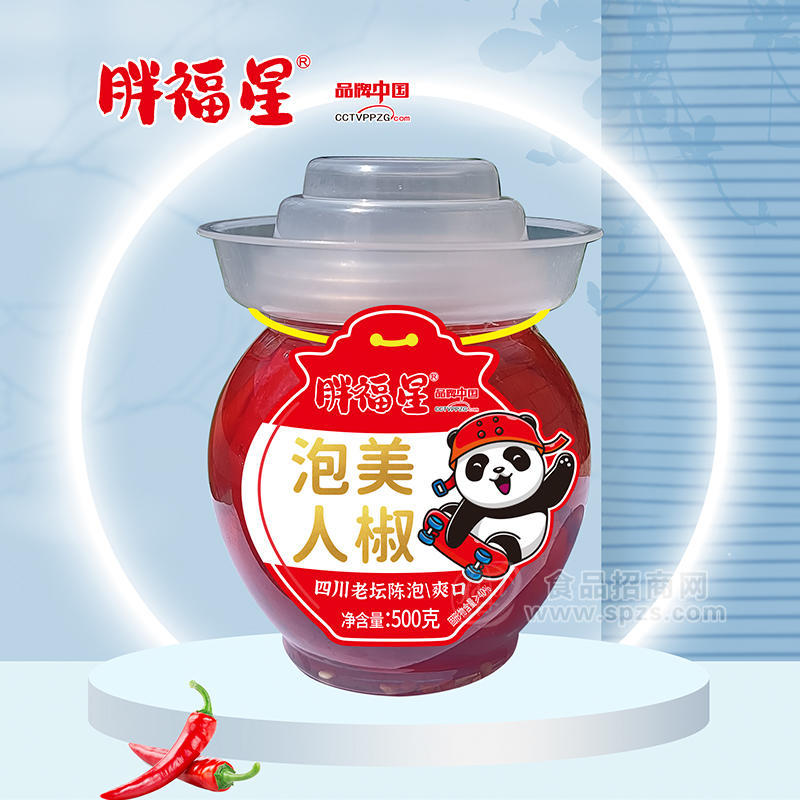 胖福星泡美人椒調(diào)味品爽口泡菜500g