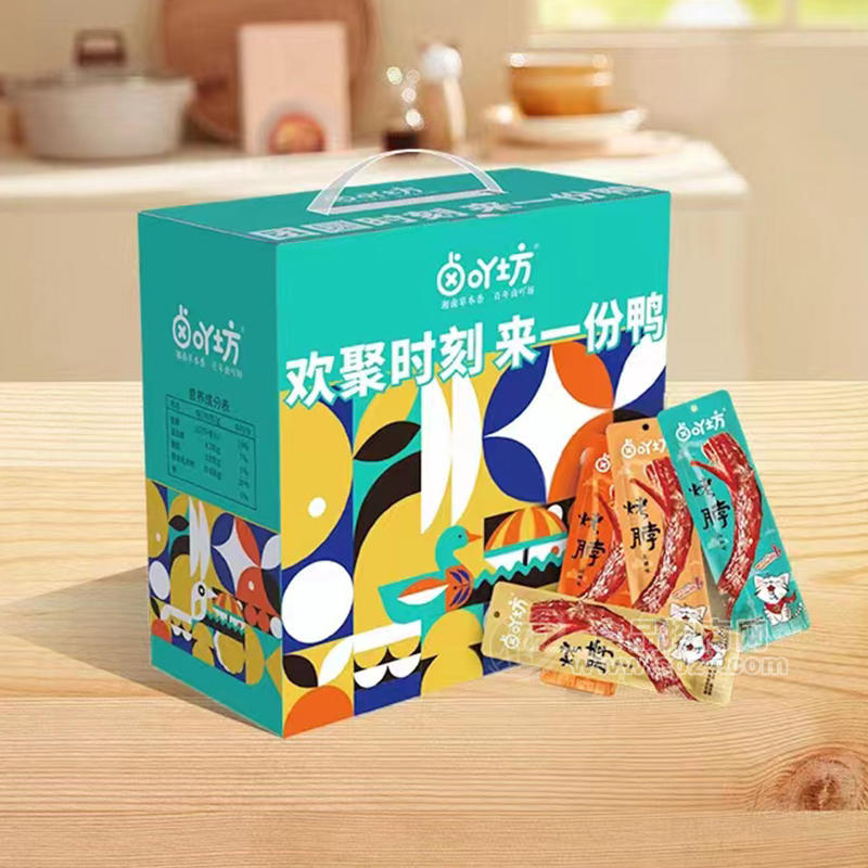 卤吖坊烤脖休闲食品春节礼盒招商代理