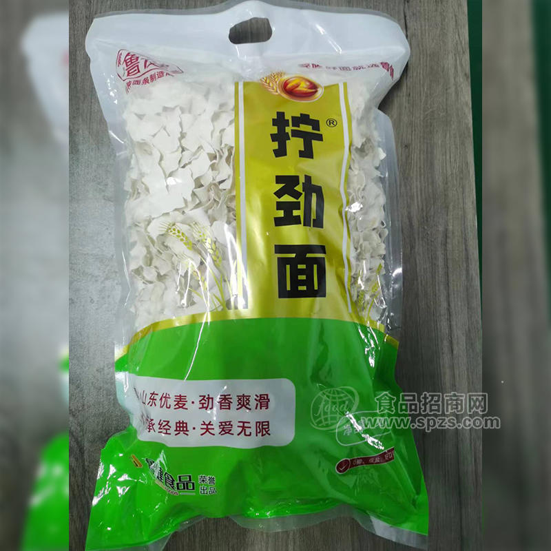 鲁健拧劲面干面片袋装招商