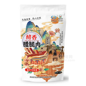 羌寨人家北川老酵香腊腿肉腊肉袋装招商280g