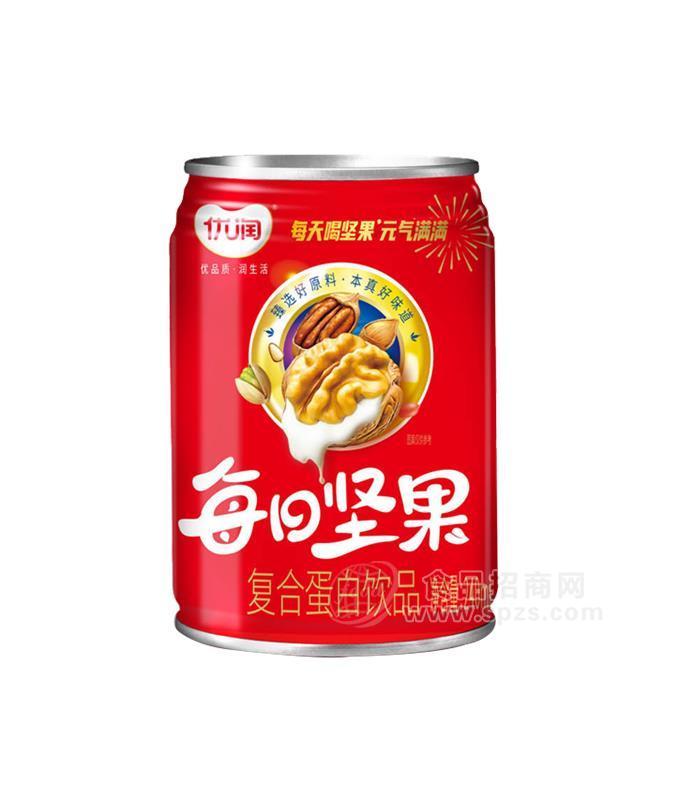 ·优润每日坚果复合蛋白饮品240ml 