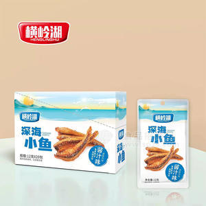 横岭湖深海小鱼酱汁味休闲食品盒装招商12g×20包