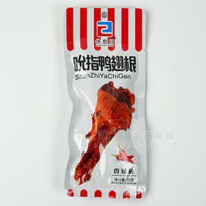 休息日吮指鴨翅根香辣味休閑食品袋裝招商45g