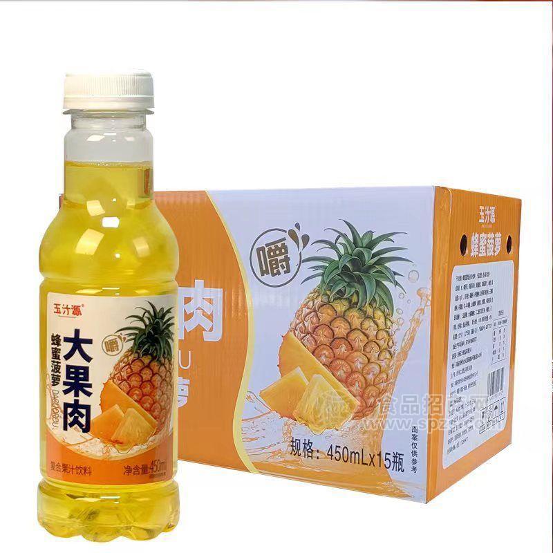 玉汁源 蜂蜜菠蘿大果肉復合果汁飲料