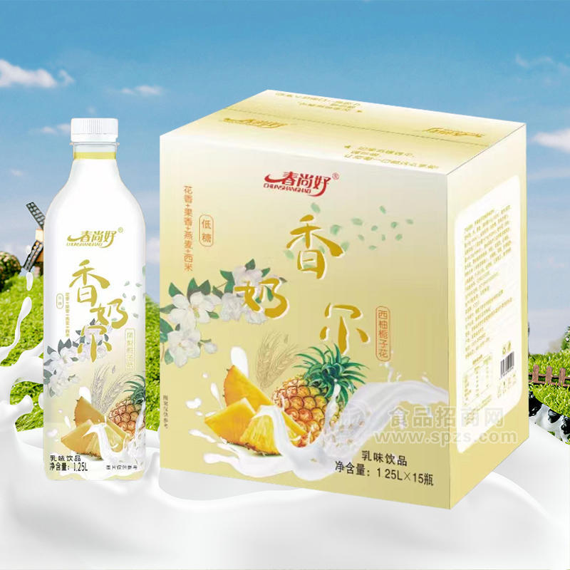 春尚好西柚栀子花味乳饮料1.25LX15瓶 