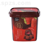 法思觅语松露方形夹心巧克力草莓味休闲食品盒装招商158g