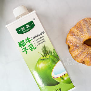 時代乳業(yè)首牧椰子牛乳植物蛋白飲料宴席盒裝招商1kg