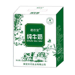 時(shí)代乳業(yè)君戀寶早餐奶純牛奶飲料禮盒裝招商200ml×12盒