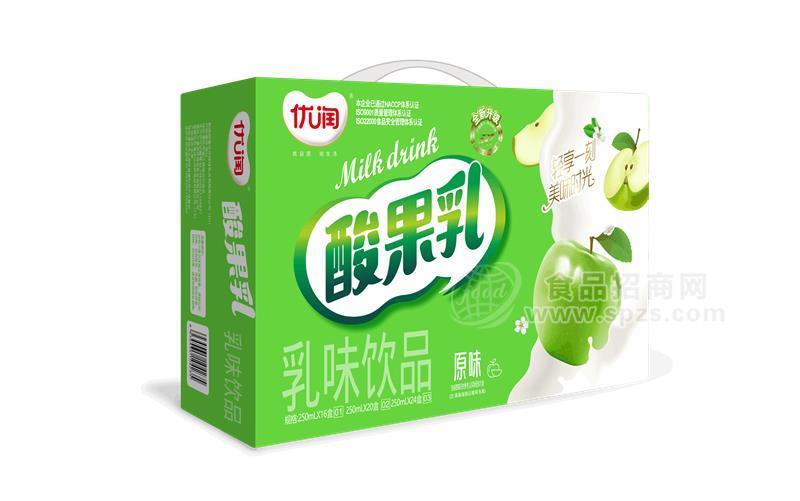 ·优润酸果乳原味乳味饮品箱装 