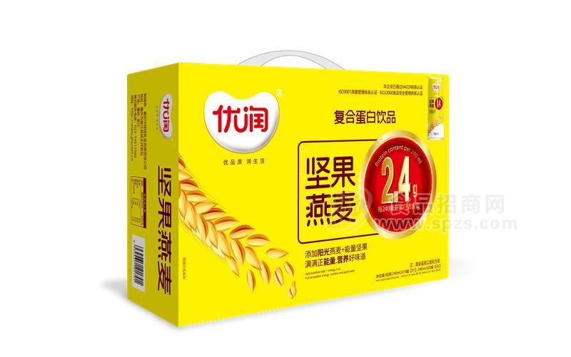 優(yōu)潤堅果燕麥復(fù)合蛋白飲品箱裝