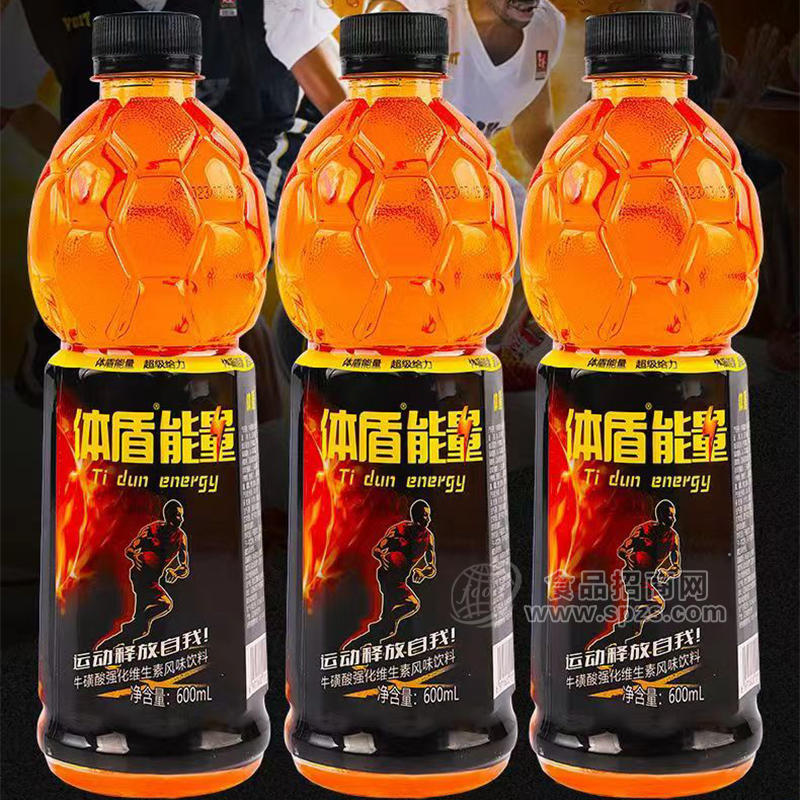 体盾能量牛磺酸强化维生素风味饮料瓶装招商600ml