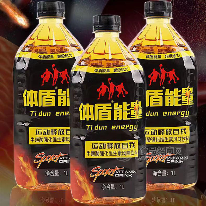 體盾能量牛磺酸強(qiáng)化維生素風(fēng)味飲料瓶裝招商1L