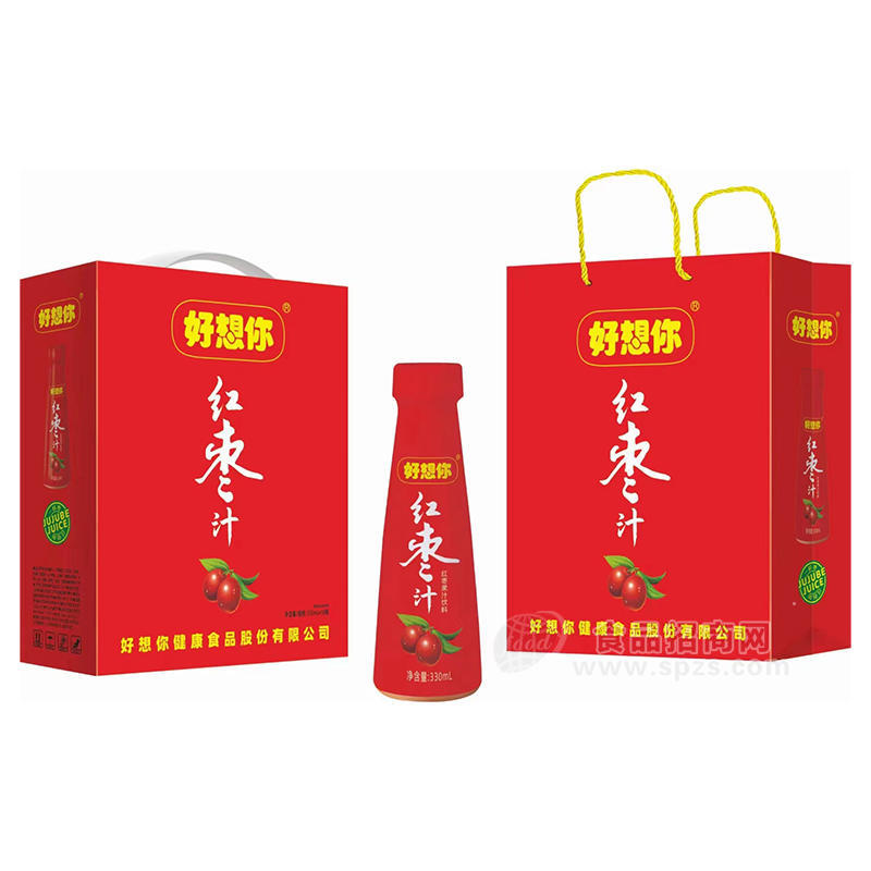 好想你红枣果汁饮料礼盒装招商330ml×10瓶