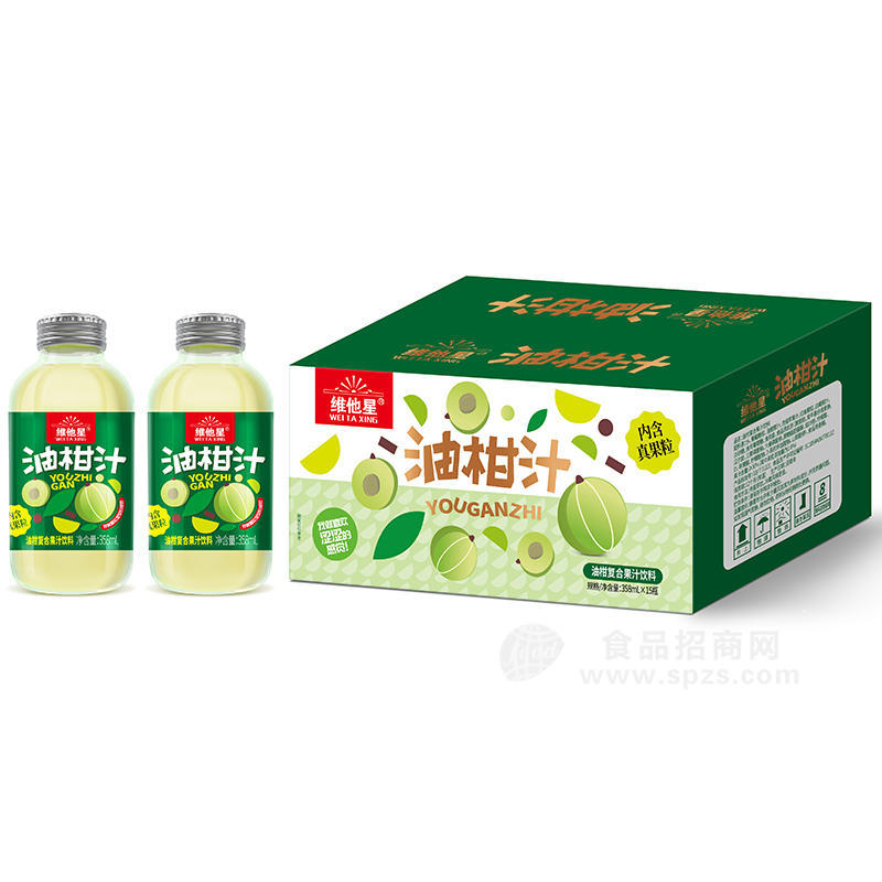 维他星油柑汁油柑复合果汁饮料箱装招商358ml×15瓶