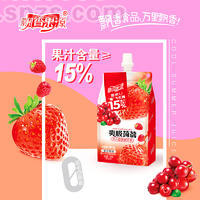 飘香果源爽吸蒟蒻可吸果冻复合莓味休闲食品袋装招商258g