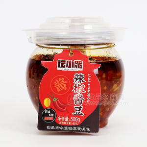 坛小脆辣椒酱豆酱腌菜酱菜咸菜下饭菜罐装招商500g