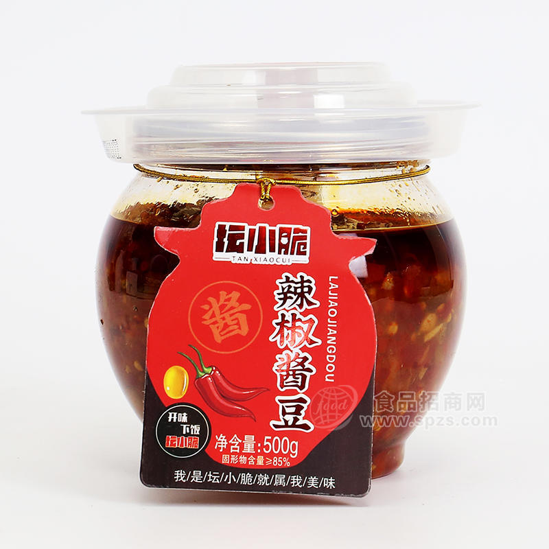 壇小脆辣椒醬豆醬腌菜下飯菜罐裝招商500g