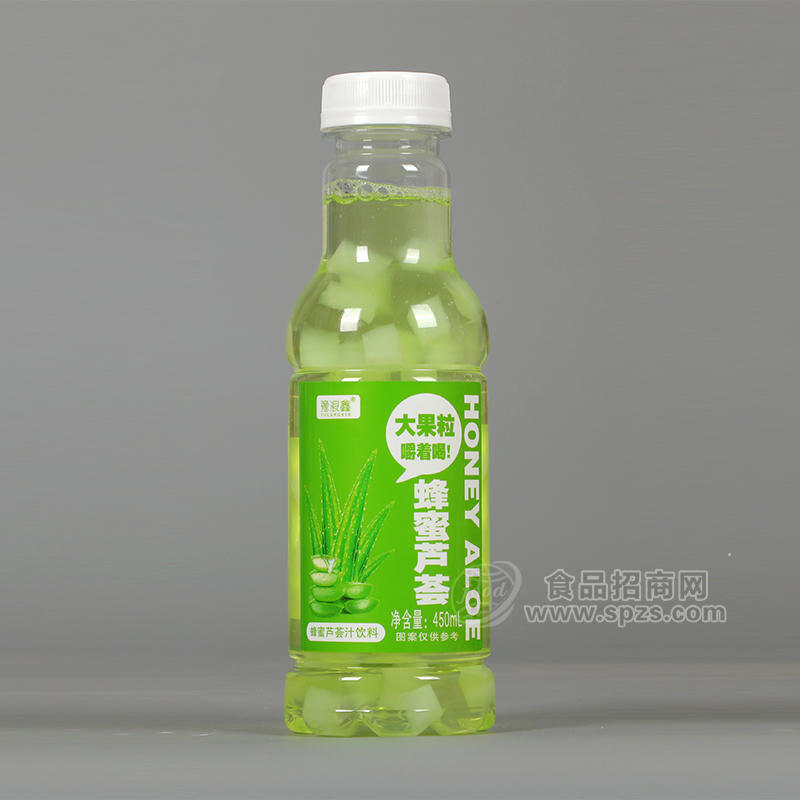 豫浪鑫蜂蜜芦荟大果粒饮料瓶装招商450ml