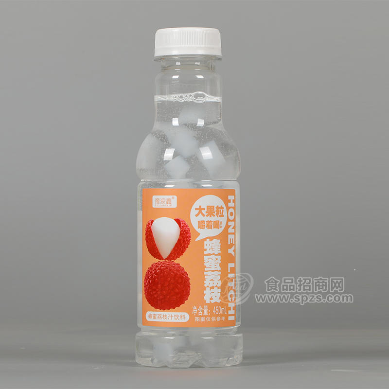 豫浪鑫蜂蜜荔枝大果粒饮料瓶装招商450ml