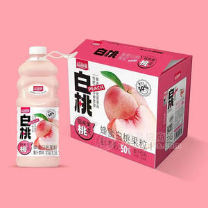 益和源蜂蜜白桃果粒果汁飲料1.5LX6瓶