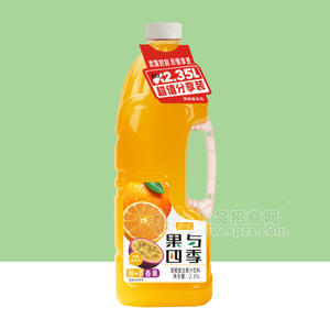 豫浪鑫果与四季甜橙复合果汁饮料瓶装招商2.35L