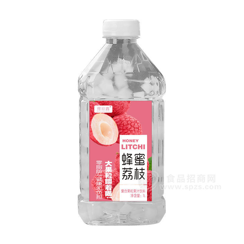 豫浪鑫蜂蜜荔枝大果粒嚼著吃飲料批發(fā)招商1L