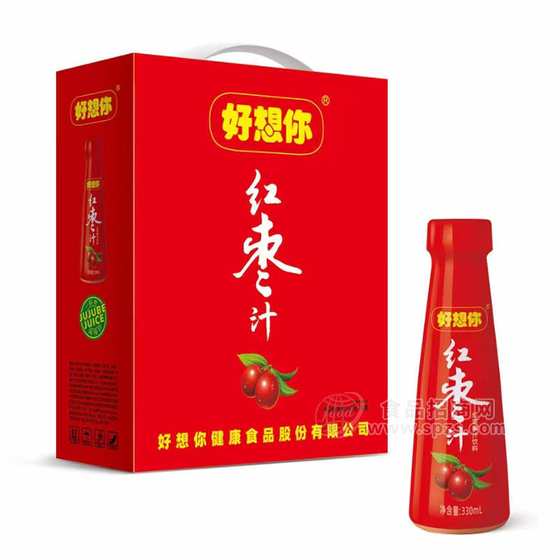 好想你红枣果汁饮料箱装招商330ml×10瓶
