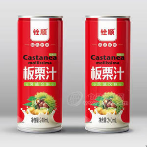 銓順板栗汁風(fēng)味飲料240ml招商