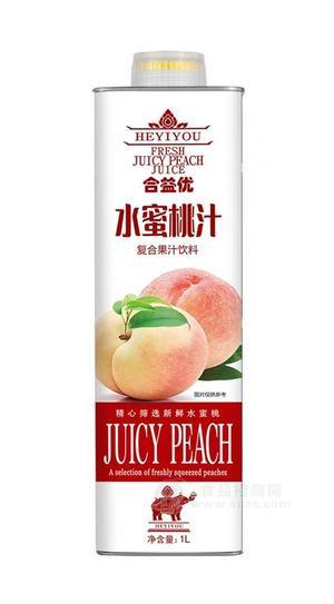 合益优水蜜桃汁复合果汁饮料1L