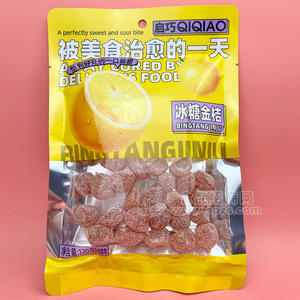 启巧冰糖金桔蜜饯果脯休闲食品袋装招商120g