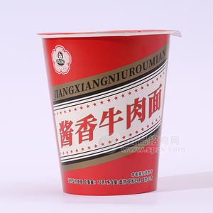 俏逗妈酱香牛肉面方便食品桶装招商72g