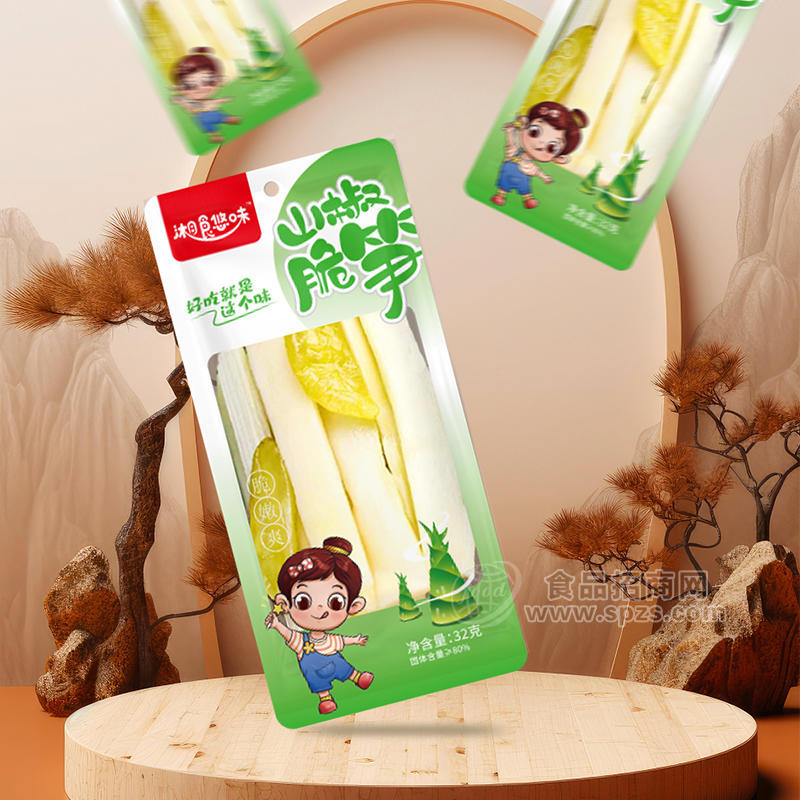 湘食悠味山椒脆笋休闲食品32g 