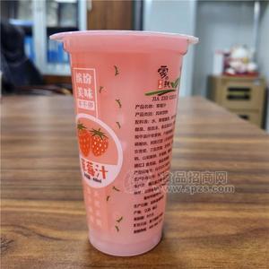 家之純草莓汁風(fēng)味飲料杯裝飲料420ml