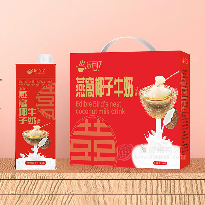 乐百亿燕麦椰子牛奶饮品1.25LX6瓶招商