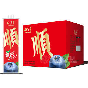 好百年藍(lán)莓葡萄復(fù)合果汁飲料箱裝招商1.5L×6瓶