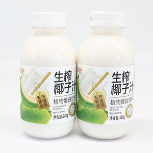 吉祥樹生榨椰子汁植物蛋白飲料瓶裝招商380g