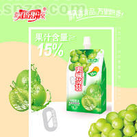 飘香果源爽吸蒟蒻可吸果冻玫瑰葡萄味休闲食品袋装招商258g