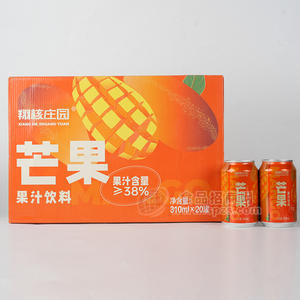 翔核莊園芒果果汁飲料箱裝招商310ml×20罐