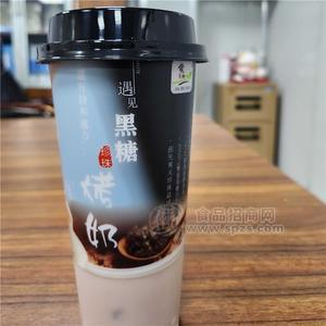 家之纯黑糖珍珠烤奶茶杯装饮料490ml