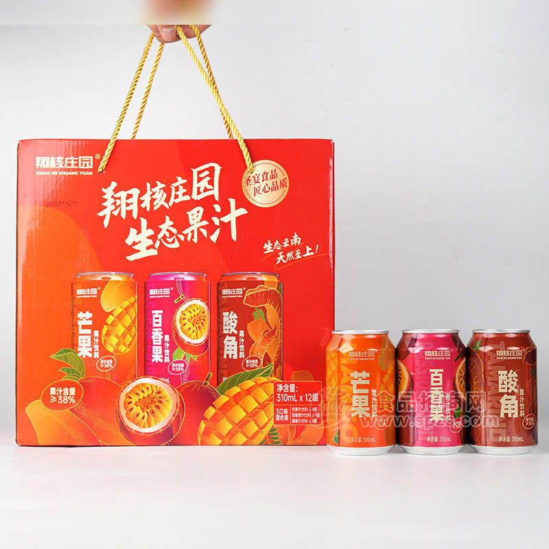 翔核莊園果汁飲料禮盒裝招商310ml×12罐