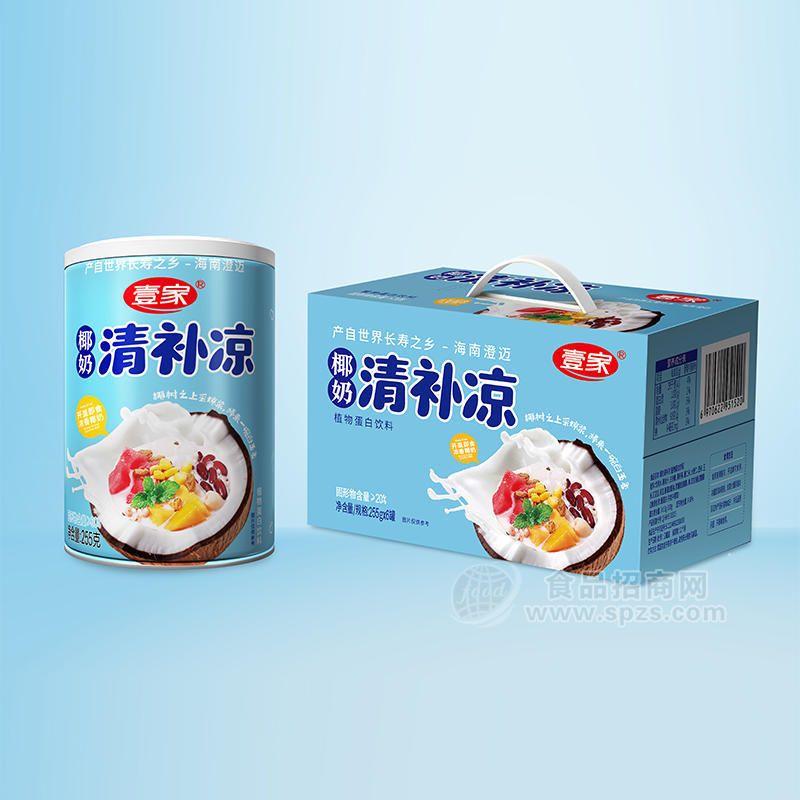 壹家椰奶清补凉植物蛋白饮料255gx6罐
