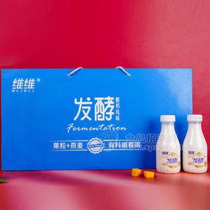 維維發(fā)酵酸奶果粒+燕麥禮盒裝招商批發(fā)320g