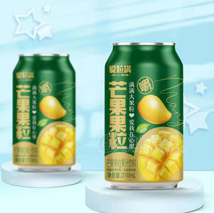 愛粒滿芒果大果粒果汁飲料310ml（芒果味）